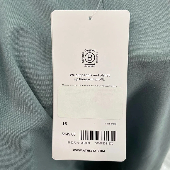 Athleta Eastbound Blazer Minimalist Gray Sage Green Size 16 - Picture 8 of 12